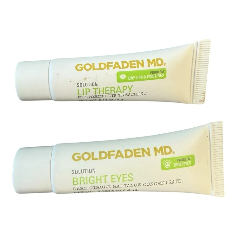 GOLDFADEN‎ MD Bundle of Bright Eyes 4ml & Lip Therapy 4g, Both New & Sealed